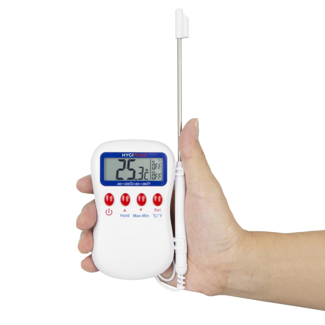 F338 Hygiplas multifunctionele kernthermometer