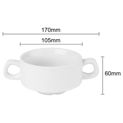 CF369 Olympia Athena Stapelbare Soepkommen 160mm 290ml (12 Stuks)