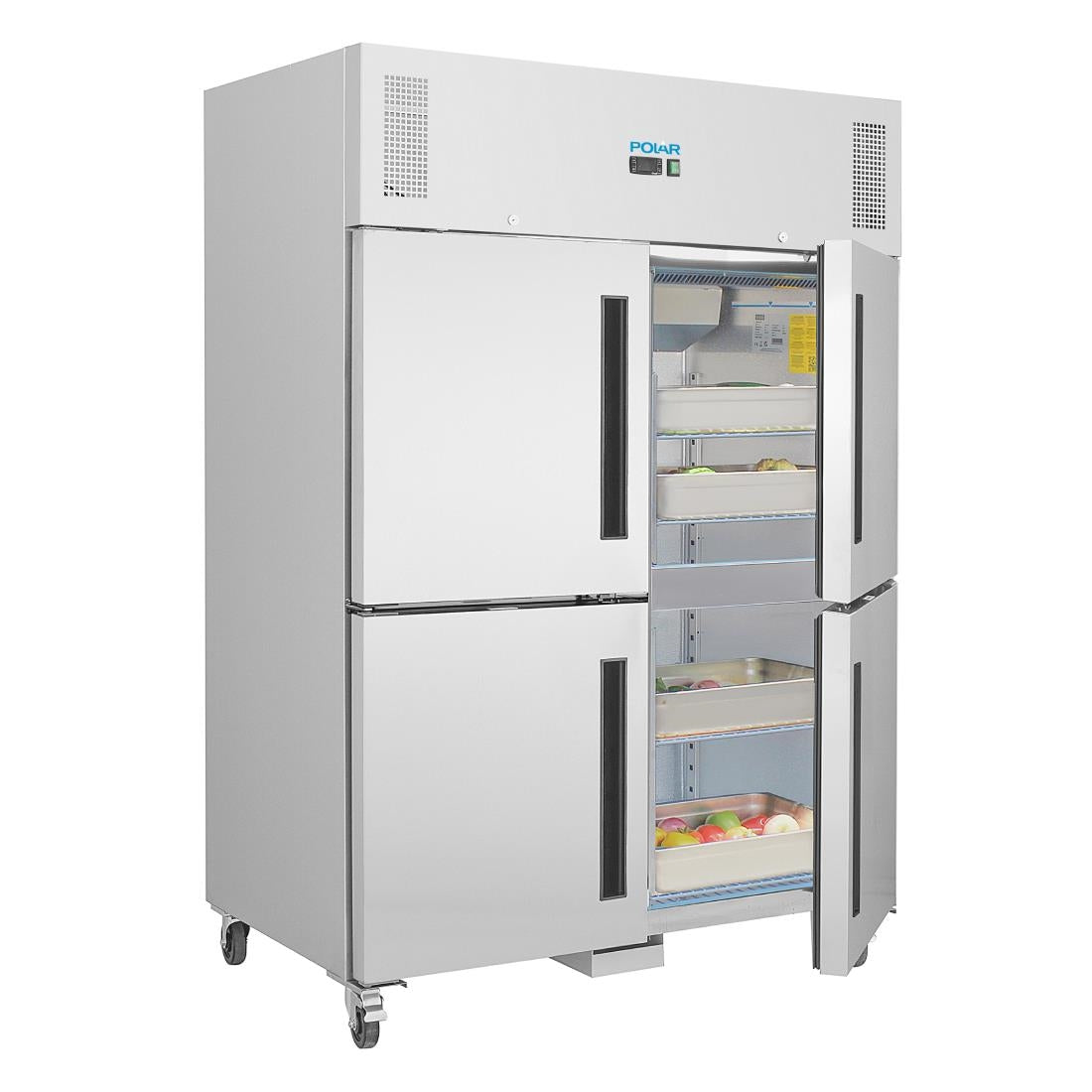 CW196 Polar G-serie opstaande dubbele stabiele deur gastro vriezer 1200ltr