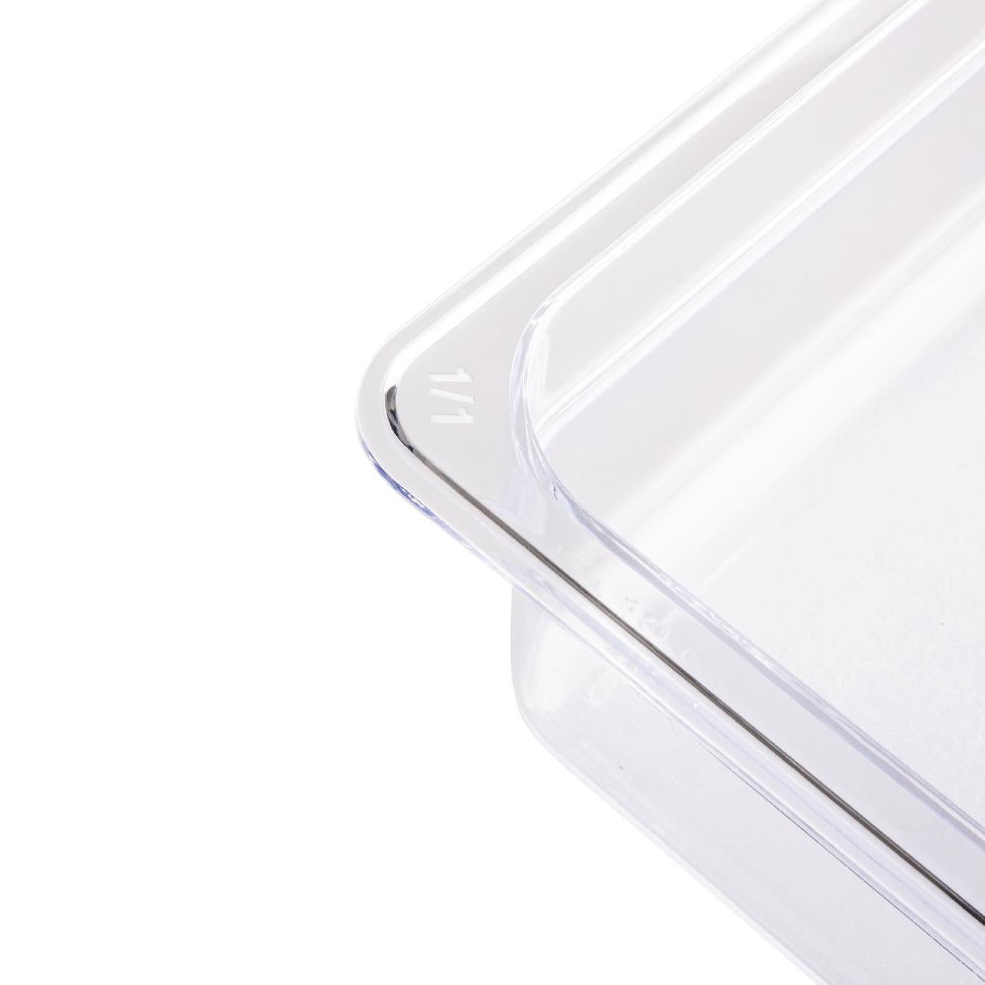 U227 Vogue polycarbonaat 1/1 gastronorm container 200mm transparant