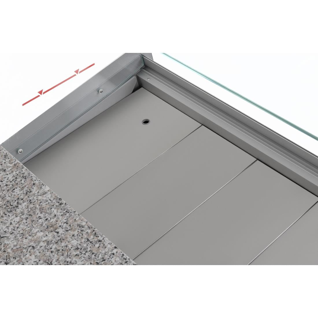 FP924-100 Zoin Tibet Serve Over Counter Grijs 1000mm