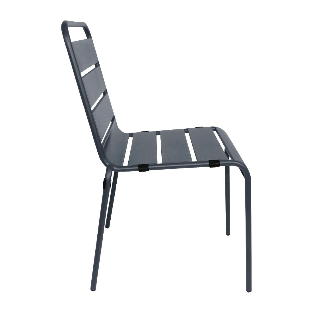 CS727 Bolero stalen stoelen grijs (4 stuks)