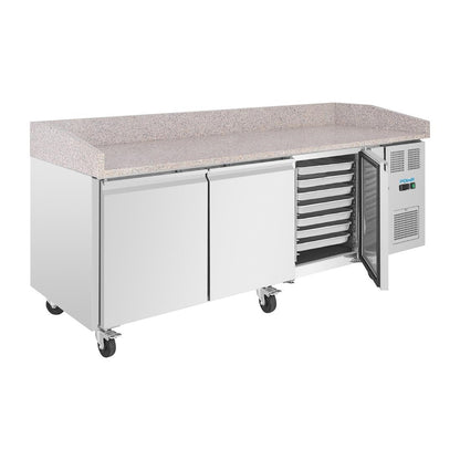 UA082 Polar U-serie Bakkerij Counter Koelkast met Granieten Blad 634Ltr