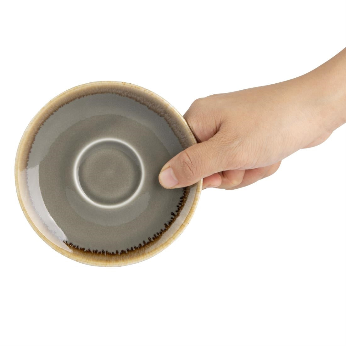 HC389 Olympia Kiln Espressoschotels Grijs 11,5cm (6 Stuks)
