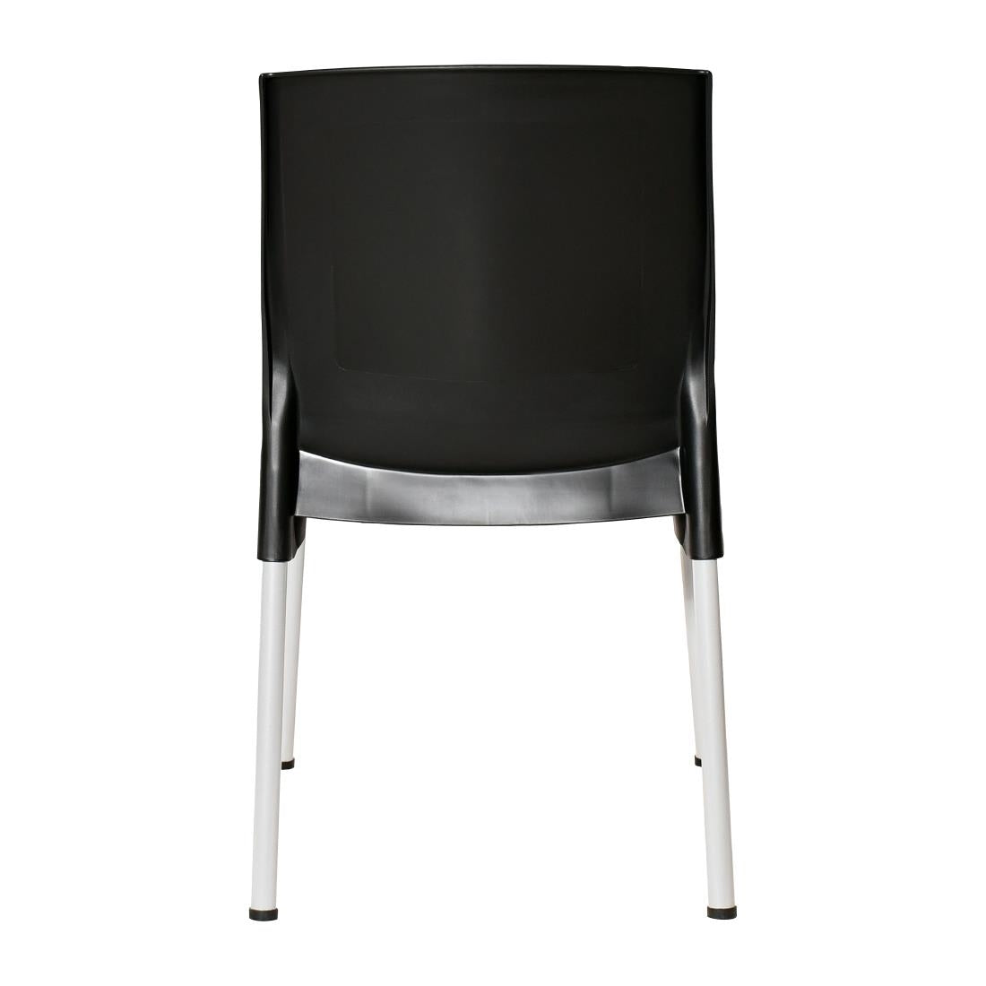JA918 Bolero Elements Polypropyleen Stoelen Zwart (4 stuks)