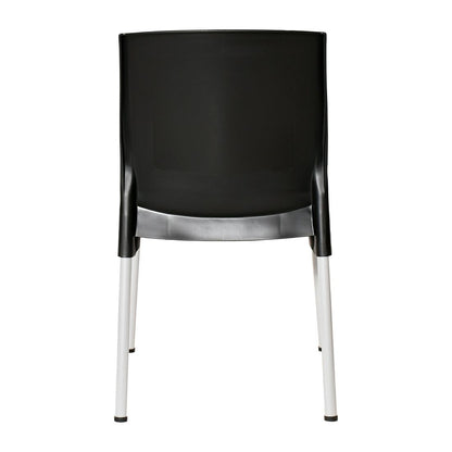 JA918 Bolero Elements Polypropyleen Stoelen Zwart (4 stuks)