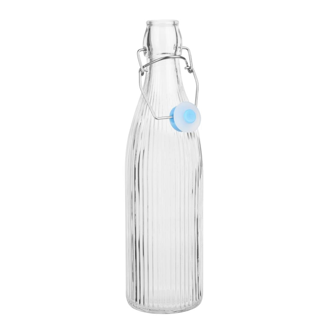 HW794 Olympia Geribbelde Swing Top Waterflessen 500ml (6 stuks)