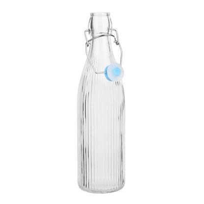 HW794 Olympia Geribbelde Swing Top Waterflessen 500ml (6 stuks)