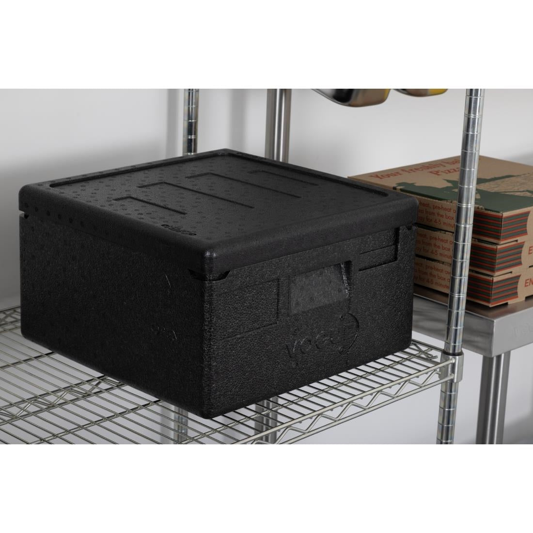 DX992 Vogue Geïsoleerde EPP Pizzadoos En Voedseltransportbox 22Ltr 4 Pizza Capaciteit