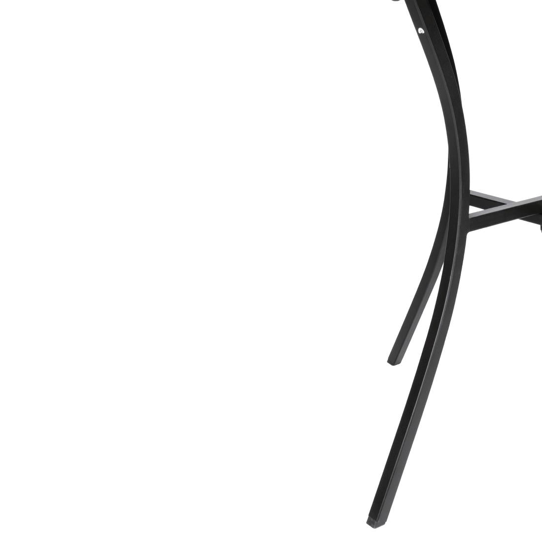 GG706 Bolero vierkante stalen bistro tafel zwart 70cm