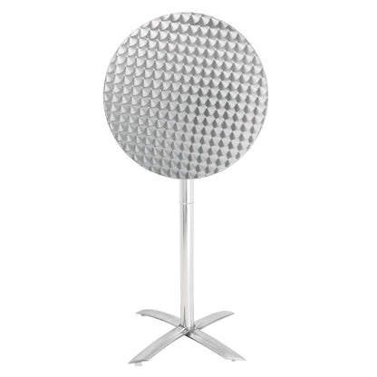 GR396 Bolero ronde statafel met kantelbaar RVS blad
