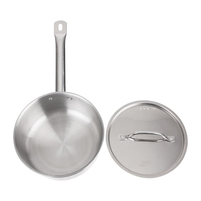 DF671 Nisbets Essentials RVS inductie steelpan 3Ltr 20(Ø)cm inclusief deksel