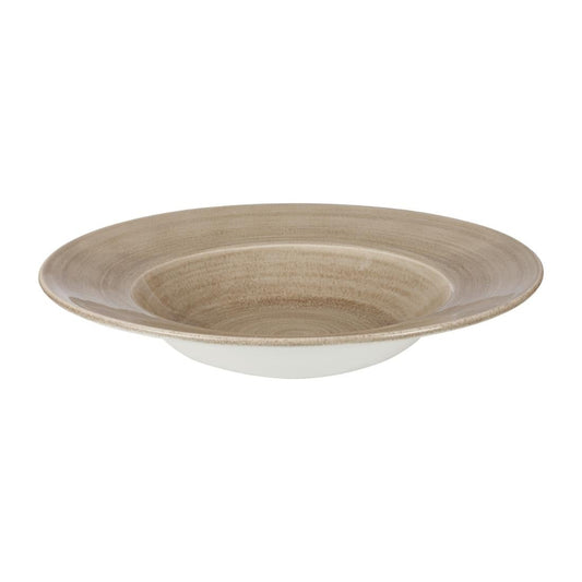 HC799 Churchill Stonecast Patina Antique Taupe Kom Met Brede Rand Large 27.9cm (12 stuks)