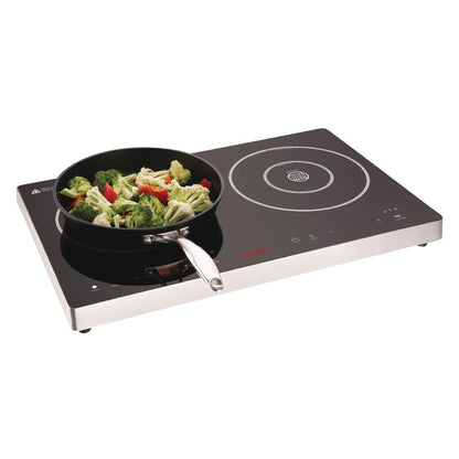 DF824 Caterlite dubbele inductiekookplaat met touchbediening 3000W