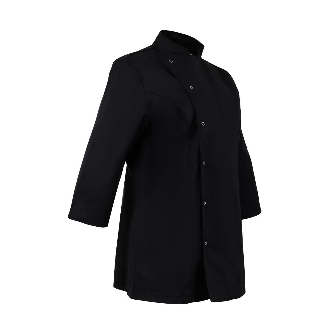 BA110-S Whites Dames Getailleerde Koksjas Zwart Maat S