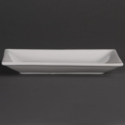 CC893 Olympia Whiteware rechthoekige serveerschalen 20x13cm (6 stuks)