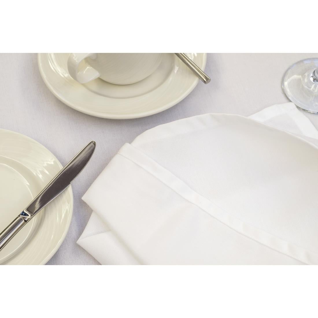GW439 Mitre Essentials Occasions rond tafelkleed wit 230cm