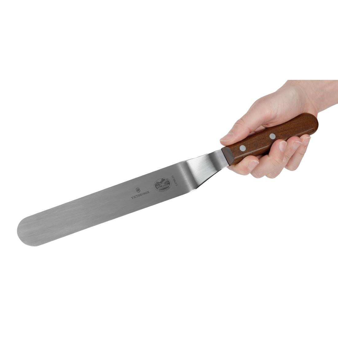 CC269 Victorinox gebogen paletmes met houten heft 25,5cm