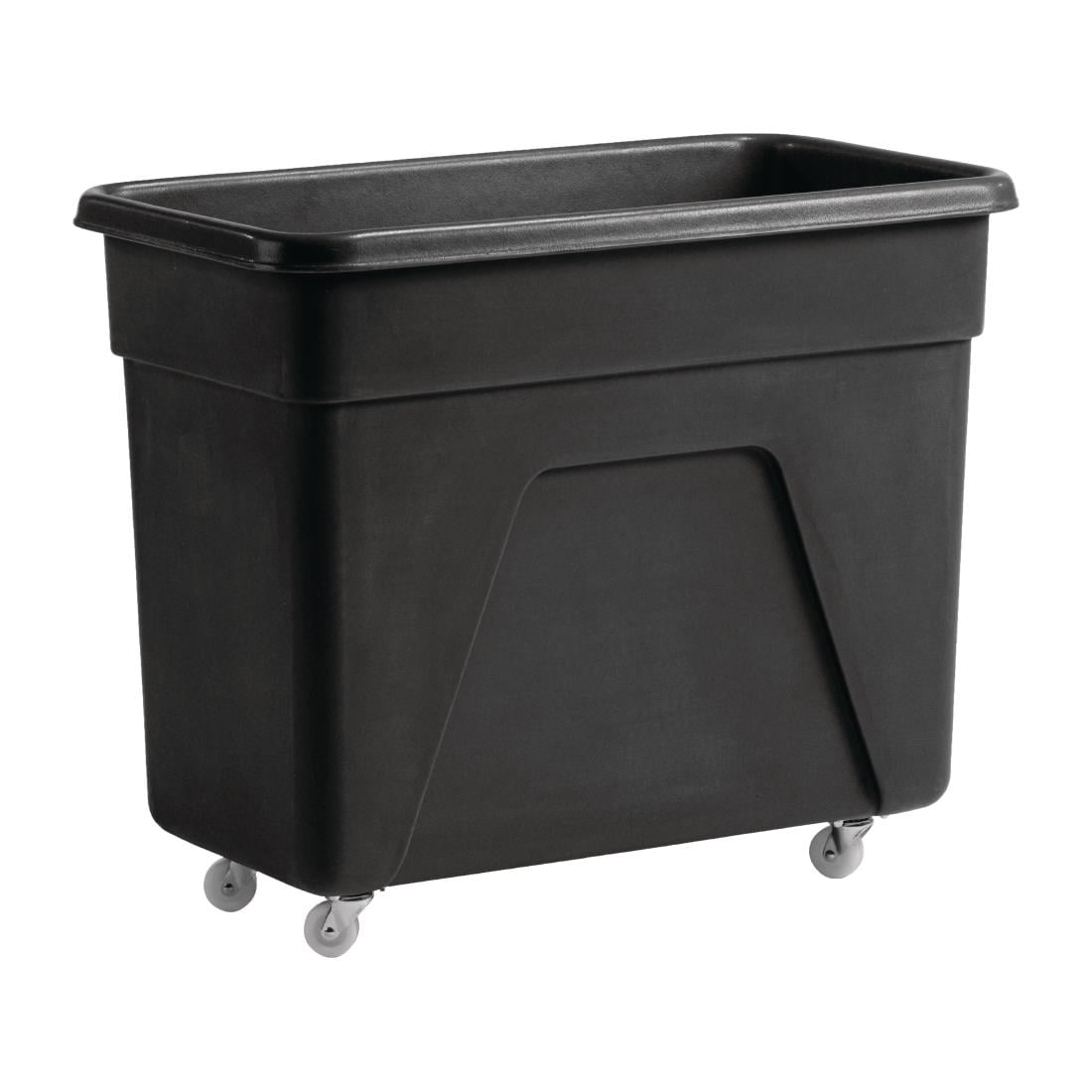 DN598 Zwarte polyethyleen trolley medium 67(H) x 81,5(B) x 45,5(D)cm