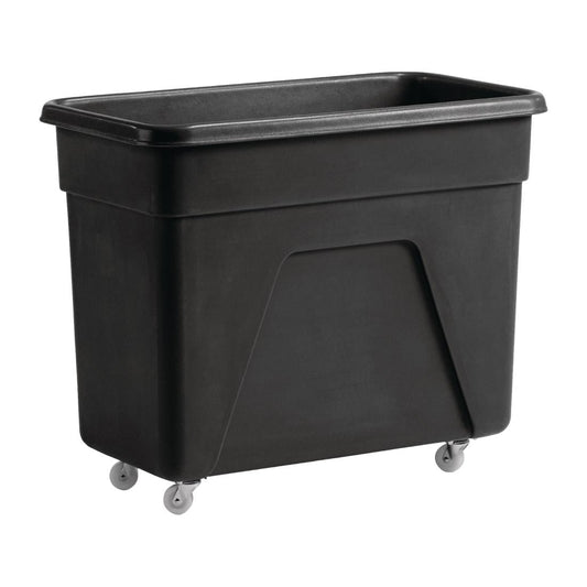 DN598 Zwarte polyethyleen trolley medium 67(H) x 81,5(B) x 45,5(D)cm