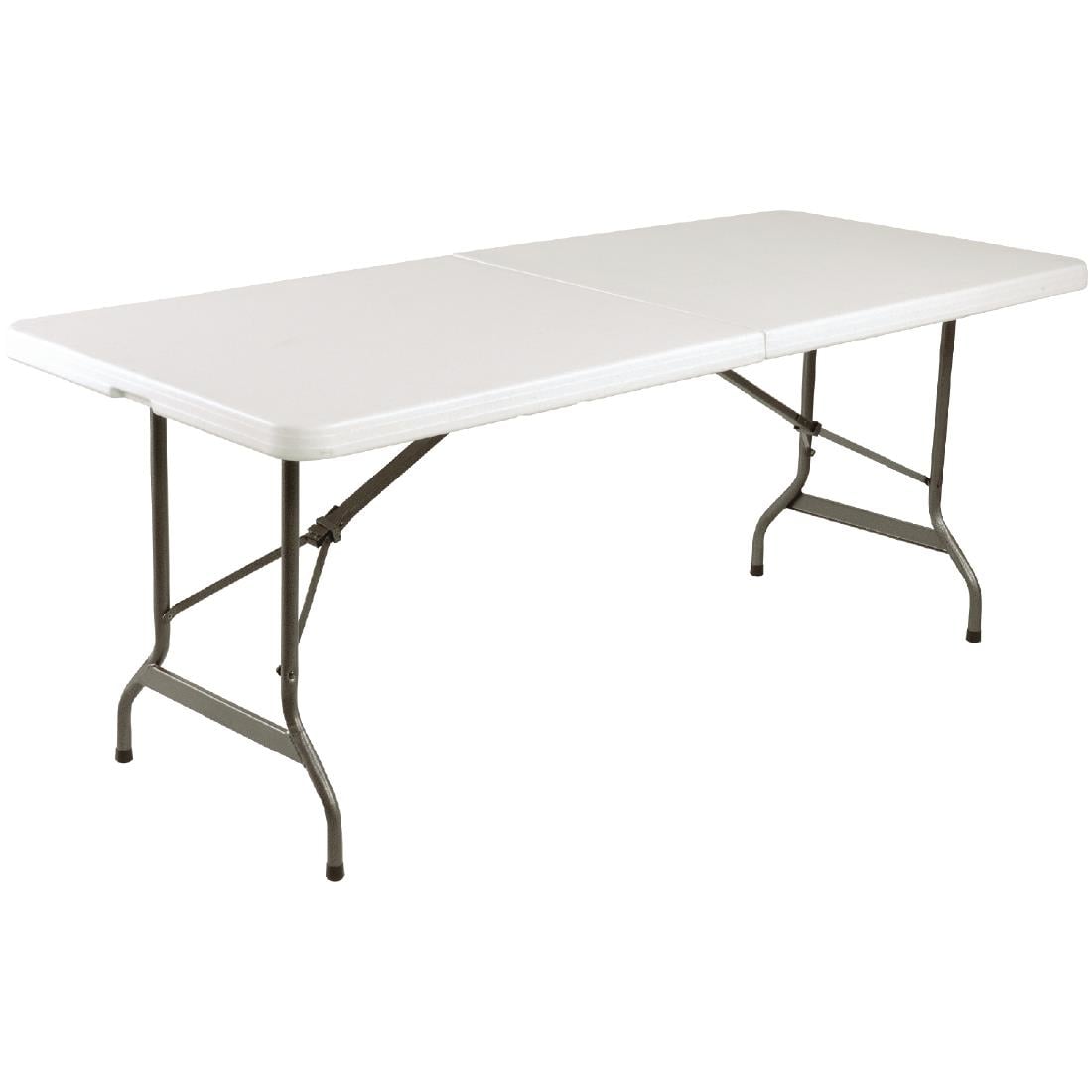 LL001 Bolero Rechthoekige middenvouwtafel 6ft wit
