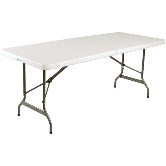 LL001 Bolero Rechthoekige middenvouwtafel 6ft wit