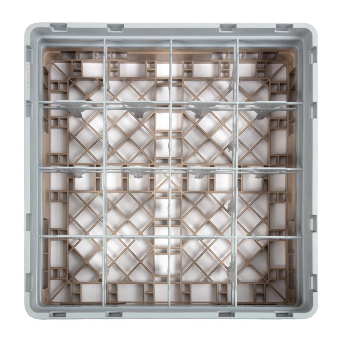 DW551 Cambro Camrack vaatwaskorf met 16 compartimenten max. glashoogte 13,3cm
