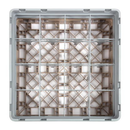 DW551 Cambro Camrack vaatwaskorf met 16 compartimenten max. glashoogte 13,3cm