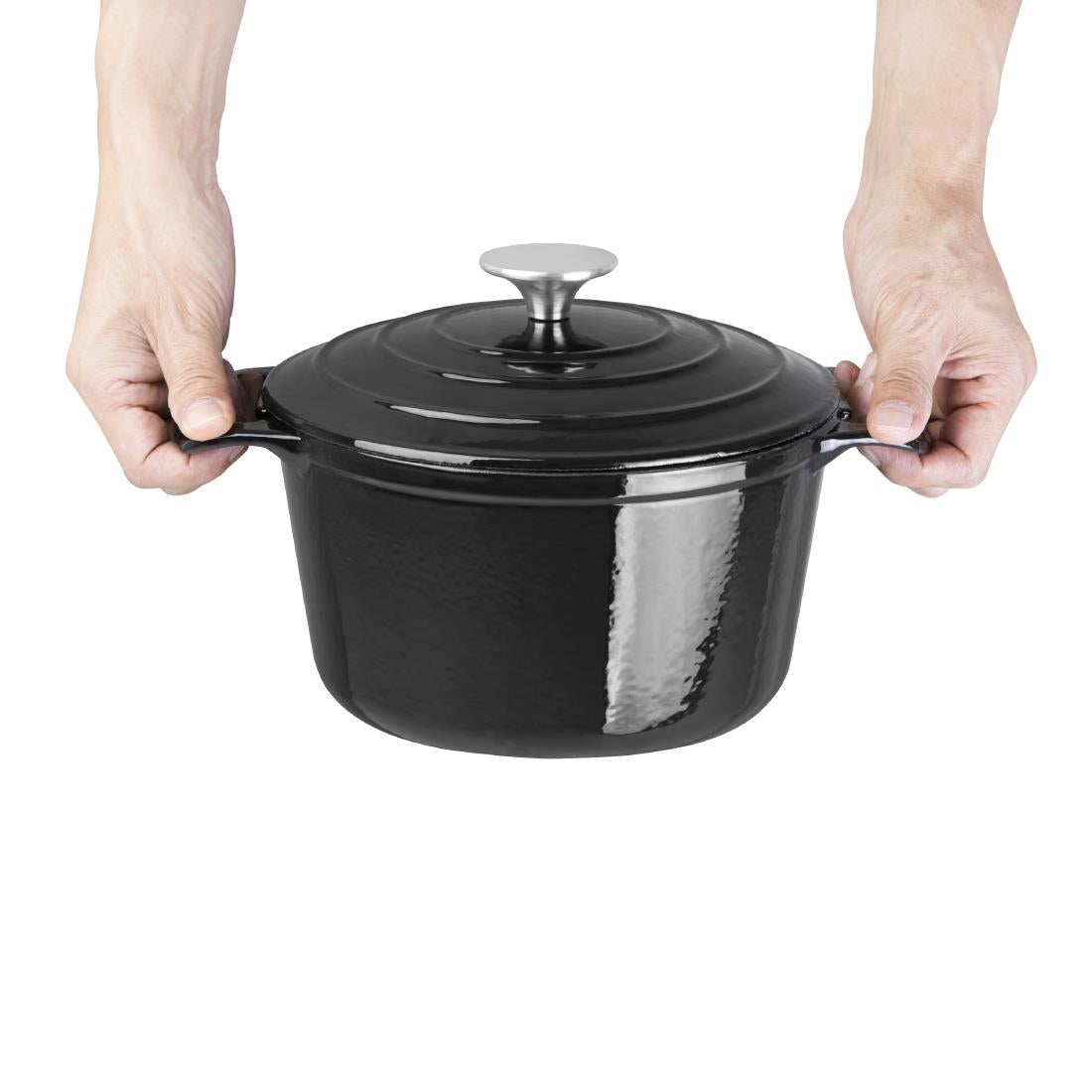 GH300 Vogue ronde inductie braadpan zwart 3,2Ltr