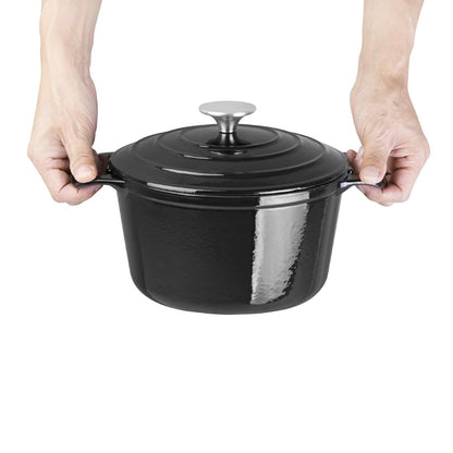 GH300 Vogue ronde inductie braadpan zwart 3,2Ltr