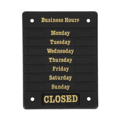 DL226 Deurbord Open Closed met openingstijden