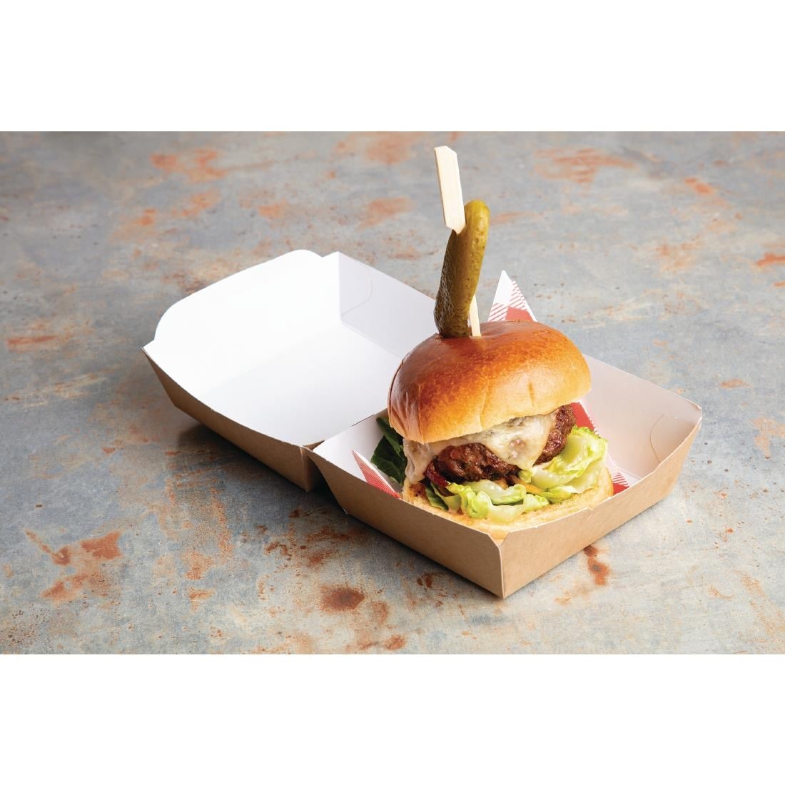 DK394 Fiesta Compostable biologisch afbreekbare bamboeprikkers peddelvorm 15cm (100 stuks)