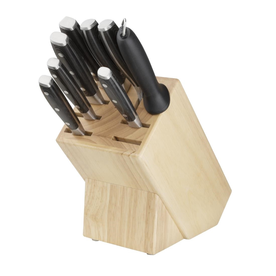 D738 Vogue houten messenblok 9 sleuven