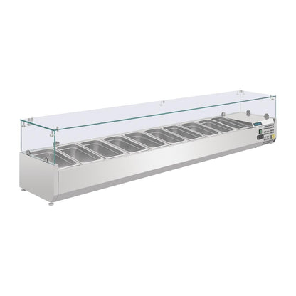 G611 Polar G-serie opzetkoelvitrine 10x GN 1/4
