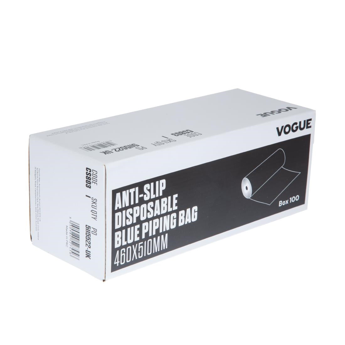 CS803 Vogue anti-slip disposable spuitzakken blauw (100 stuks)