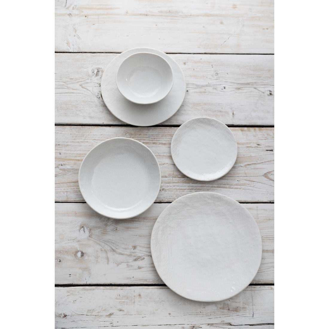 FU229 Olympia Denim Witte Coupe Kommen 160mm (6 Stuks)