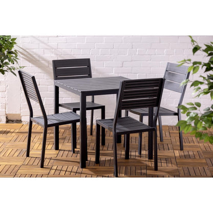 HZ021 Bolero Valletta Grijs Latten Tuin Tafel 780mm