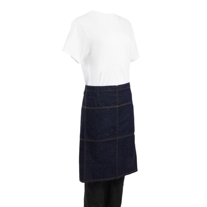 B345 Chef Works Urban Memphis standaard sloof indigo