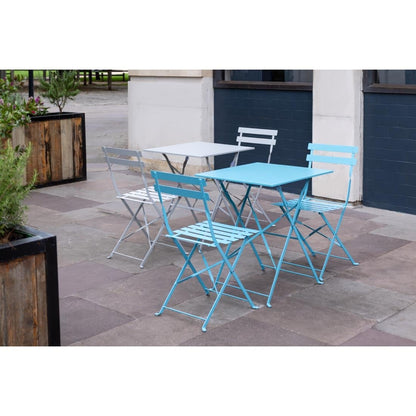 GH551 Bolero opklapbare terrasstoelen grijs (2 stuks)