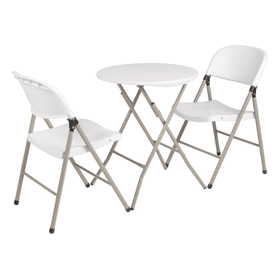 CE692 Bolero opklapbare stoelen wit (2 stuks)