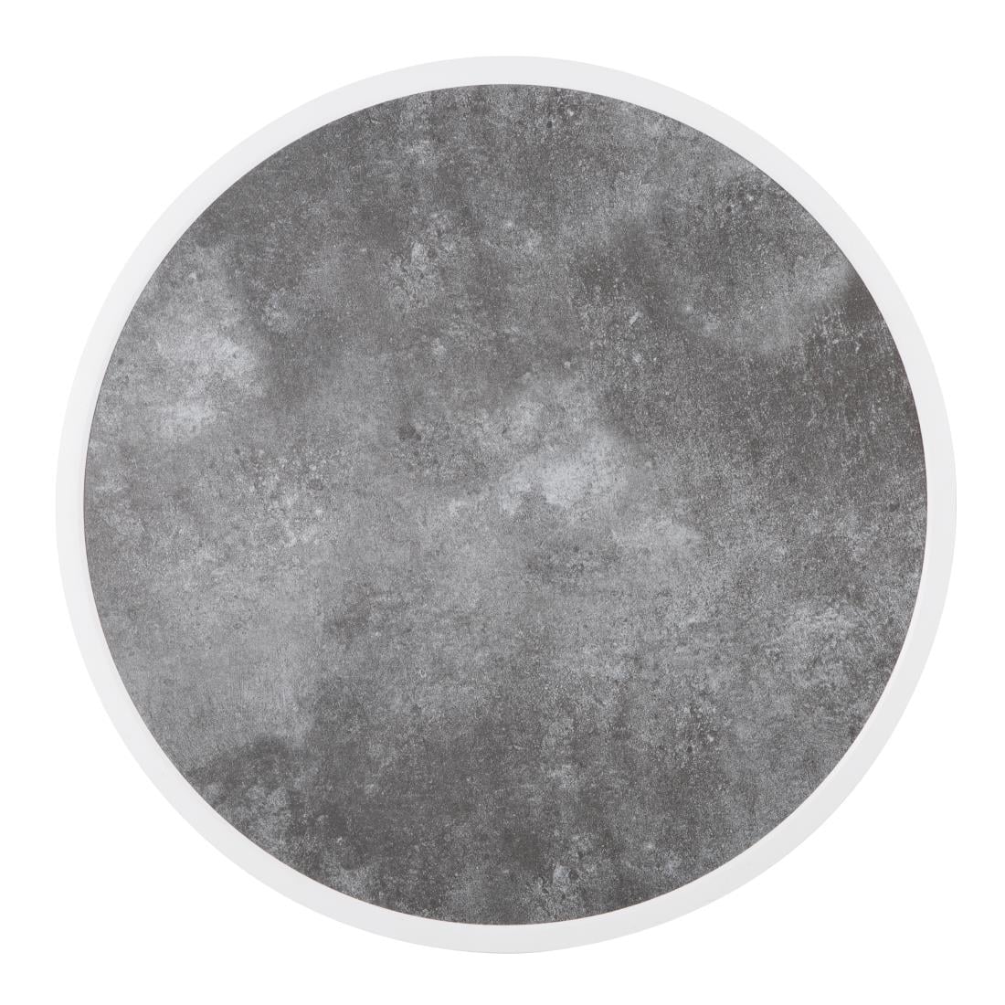 DL488 Bolero Rond Tafelblad Van Glasvezel, Donker Steeneffect, 580mm