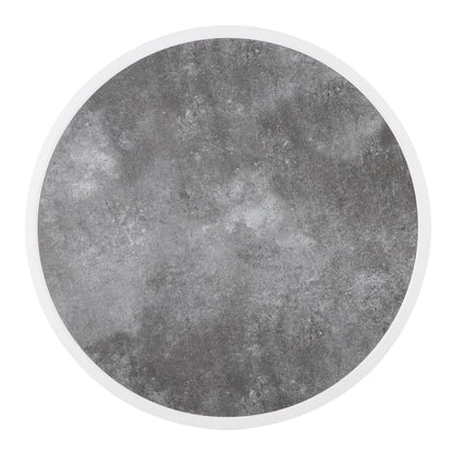DL488 Bolero Rond Tafelblad Van Glasvezel, Donker Steeneffect, 580mm
