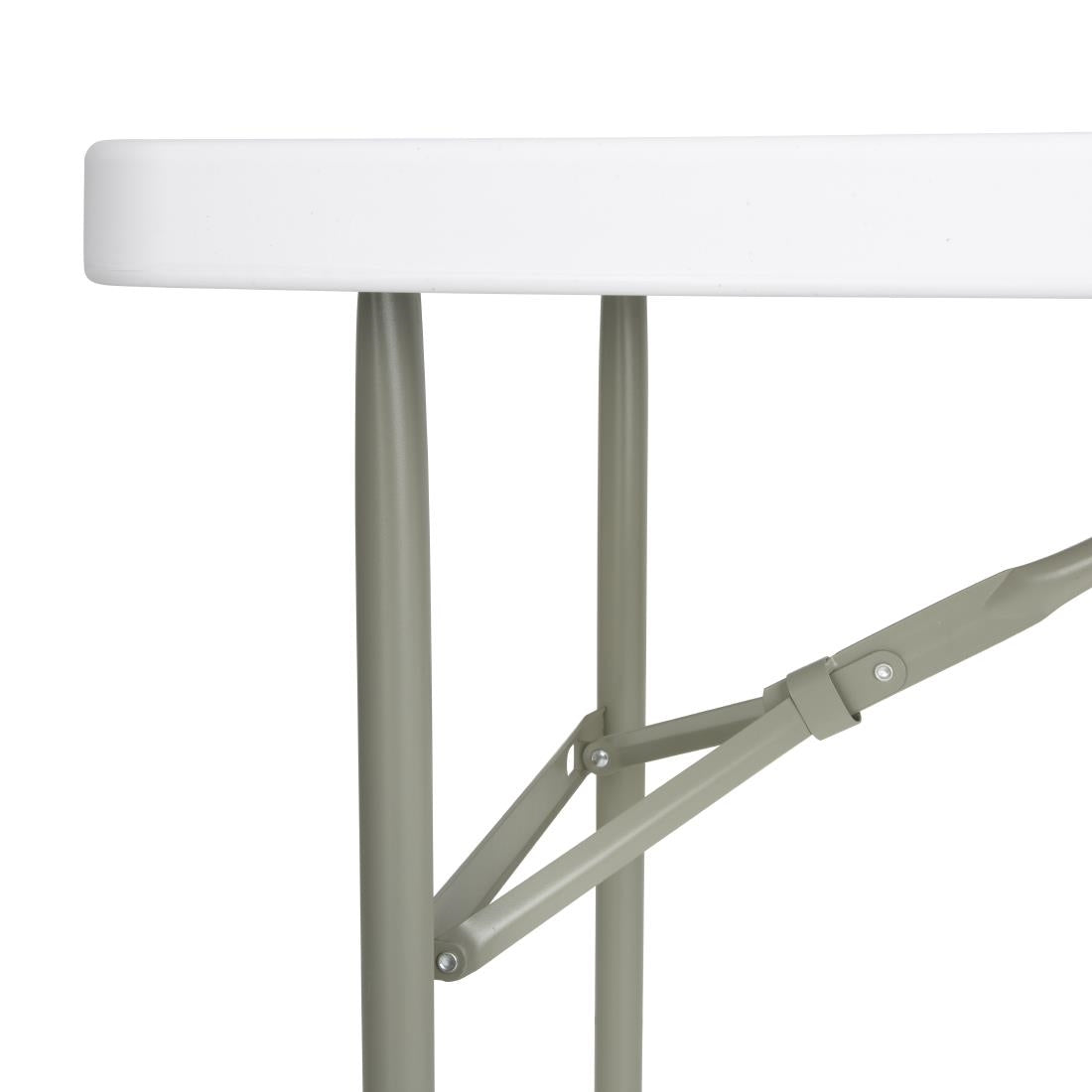 U543 Bolero rechthoekige inklapbare tafel 122cm wit