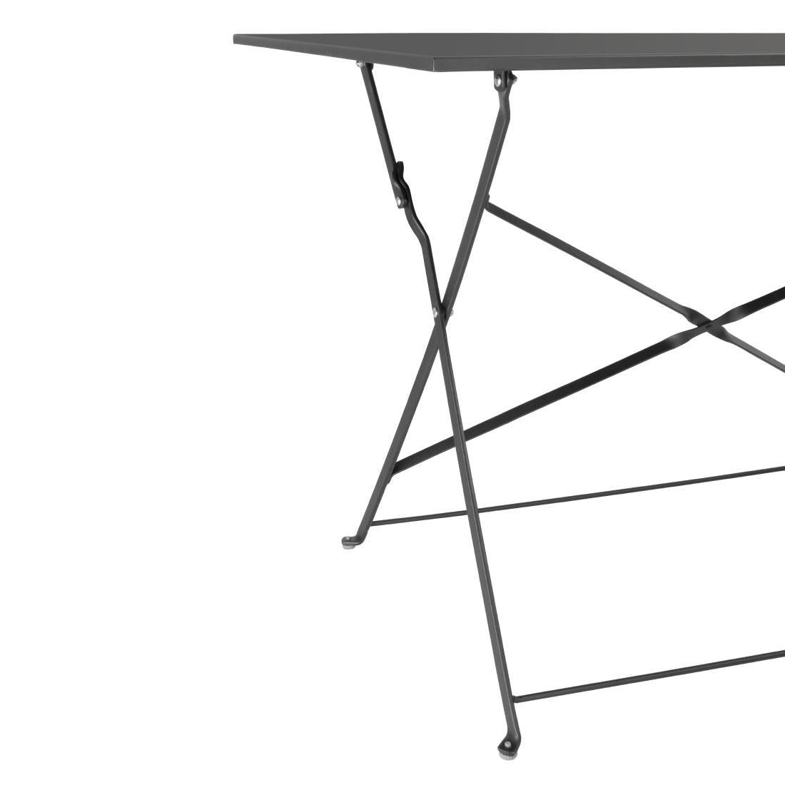 CH968 Bolero Pavement Style Klaptafel Zwart 1100mm x 700mm