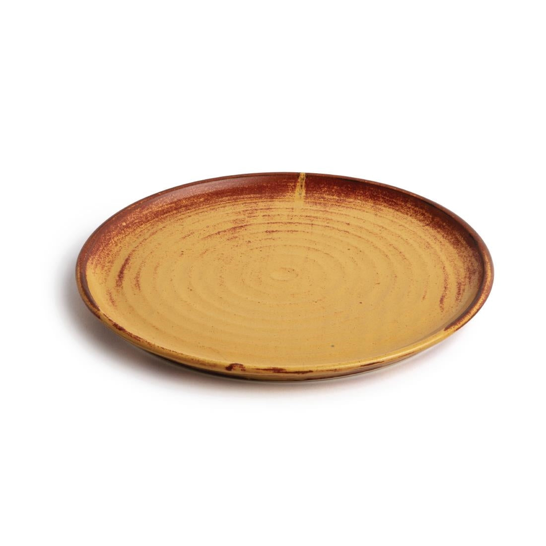 FA310 Olympia Canvas ronde borden met smalle rand roestoranje 26,5cm (6 stuks)