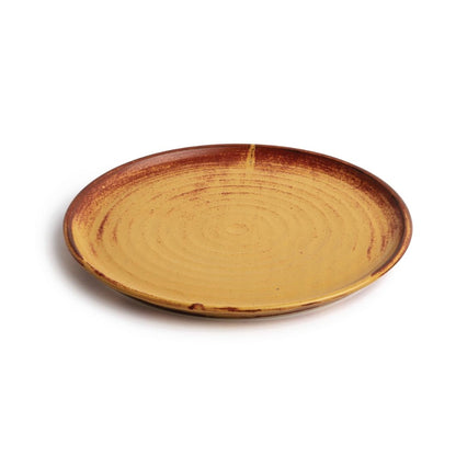 FA310 Olympia Canvas ronde borden met smalle rand roestoranje 26,5cm (6 stuks)