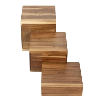DF875 Olympia Frames acaciahouten buffetverhogers (3 stuks)