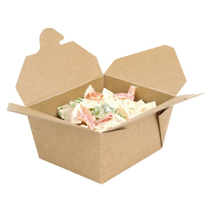 FB673 Fiesta Compostable composteerbare kartonnen voedseldozen 600ml (400 stuks)