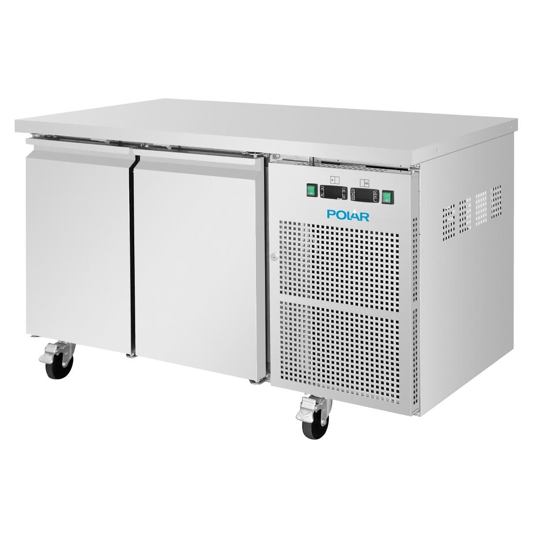 UA086 Polar U-Serie Koel-Vrieswerkbank Met 2 Deuren 124Ltr