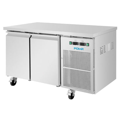 UA086 Polar U-Serie Koel-Vrieswerkbank Met 2 Deuren 124Ltr